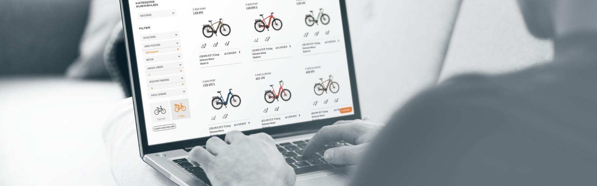 Online Shops für Fahrradhersteller