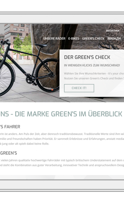 Greens Bikes Relaunch