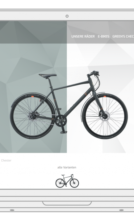 Screenshot Raddetailseite greens-bikes.de