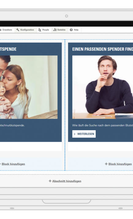 Hintergrundfarben im Drupal Layout Builder